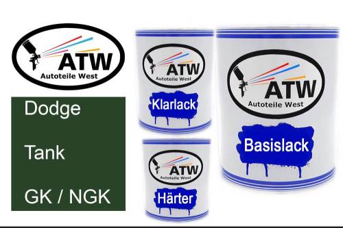 Dodge, Tank, GK / NGK: 1L Lackdose + 1L Klarlack + 500ml Härter - Set, von ATW Autoteile West.